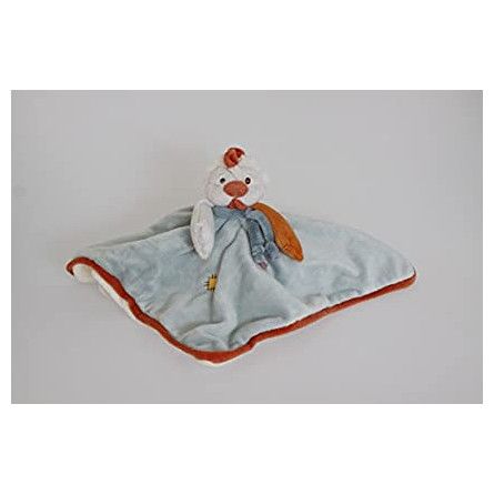 Doudou plat Coq - bleu - Chicky Baby Rug Bukowski Ikaipaka jeux