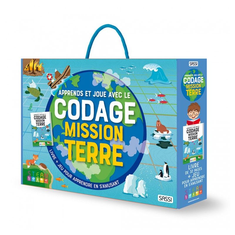 Apprends et joue avec le codage. Mission terre Sassi Ikaipaka