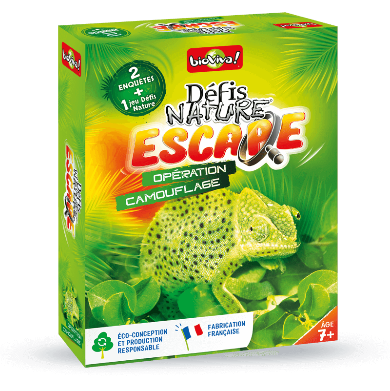 Escape Défis nature Opération camouflage Bioviva Ikaipaka jeux