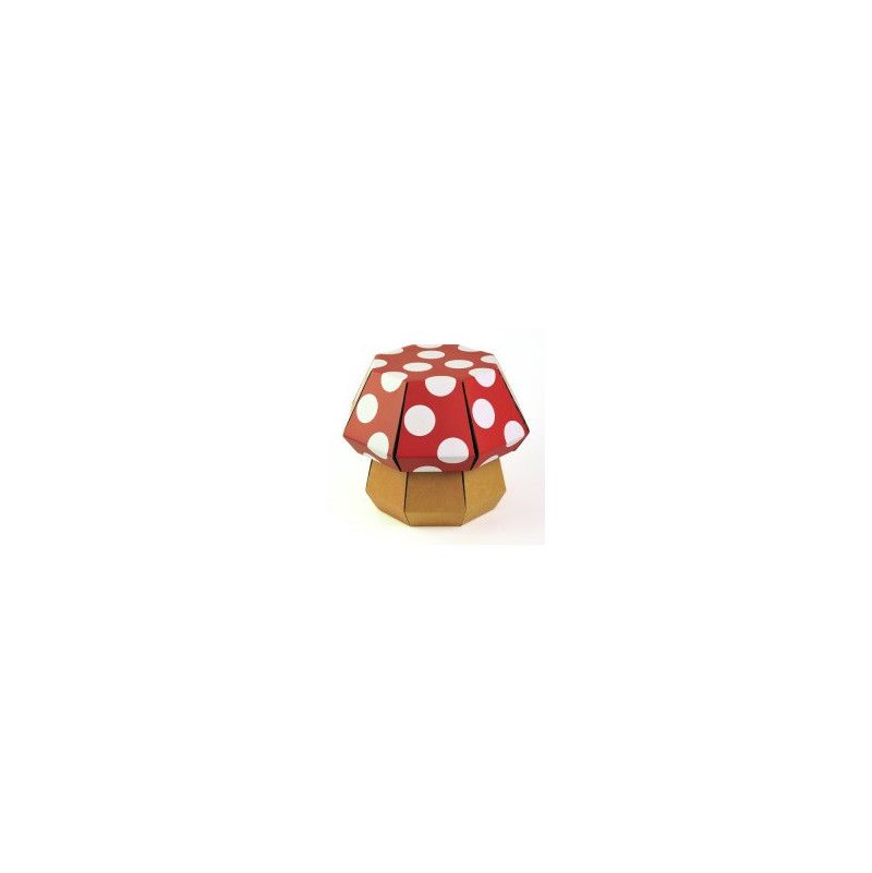 Tabouret Champignon Rouge à pois funnypaper - IkaIpaka Royan