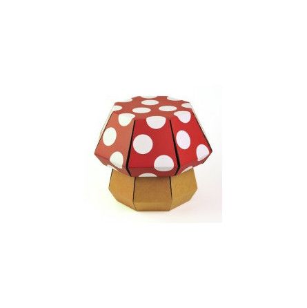 Tabouret Champignon Rouge à pois funnypaper - IkaIpaka Royan