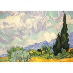 Puzzle 1000 Van Gogh Les blés jaunes  Ikaipaka jeux & jouets