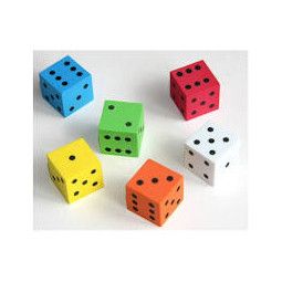 Dé D6 MOUSSE 25mm Iello Ikaipaka jeux & jouets Royan