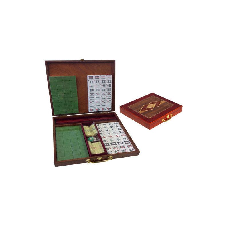 Mahjong Complet Boîte bois luxe Loisirs nouveaux Ikaipaka jeux