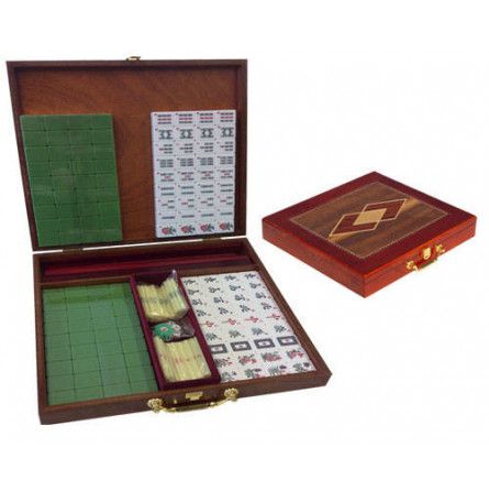 Mahjong Complet Boîte bois luxe Loisirs nouveaux Ikaipaka jeux