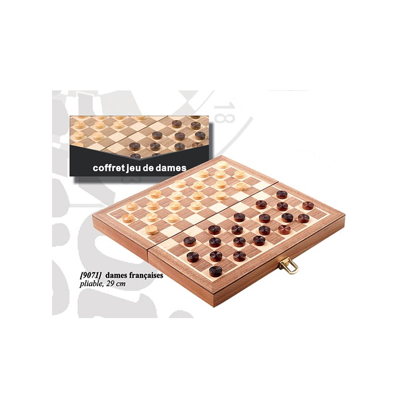 Jeu de Dames Françaises coffret Loisirs nouveaux Ikaipaka jeux