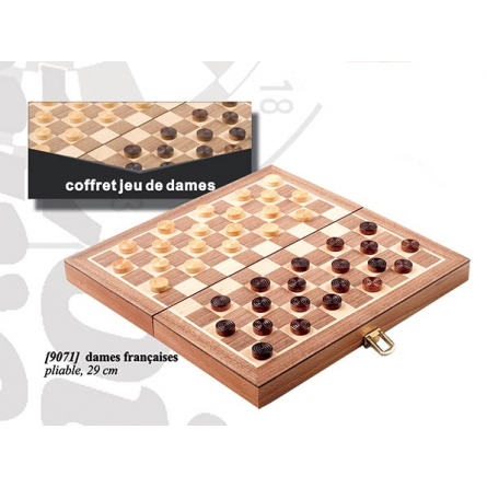 Jeu de Dames Françaises coffret Loisirs nouveaux Ikaipaka jeux