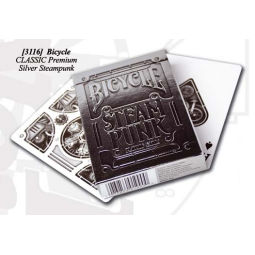 Cartes Bicycle Premium Silver Steampunk Bicycle Ikaipaka jeux &