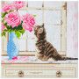 Crystal Art Tableau Chaton à la fenêtre Oz Ikaipaka jeux &
