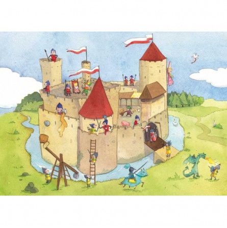 Puzzle Michèle Wilson Enfant 24p Panique au château fort Puzzle