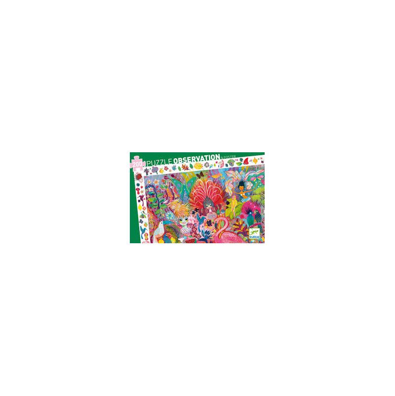 Puzzle Observation 200p Carnaval de Rio Djeco Ikaipaka jeux &