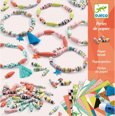 Bracelets en perles de papier Djeco Ikaipaka jeux & jouets Royan