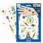 Tatouage -Tattoos - Space Oddity Djeco Ikaipaka jeux & jouets