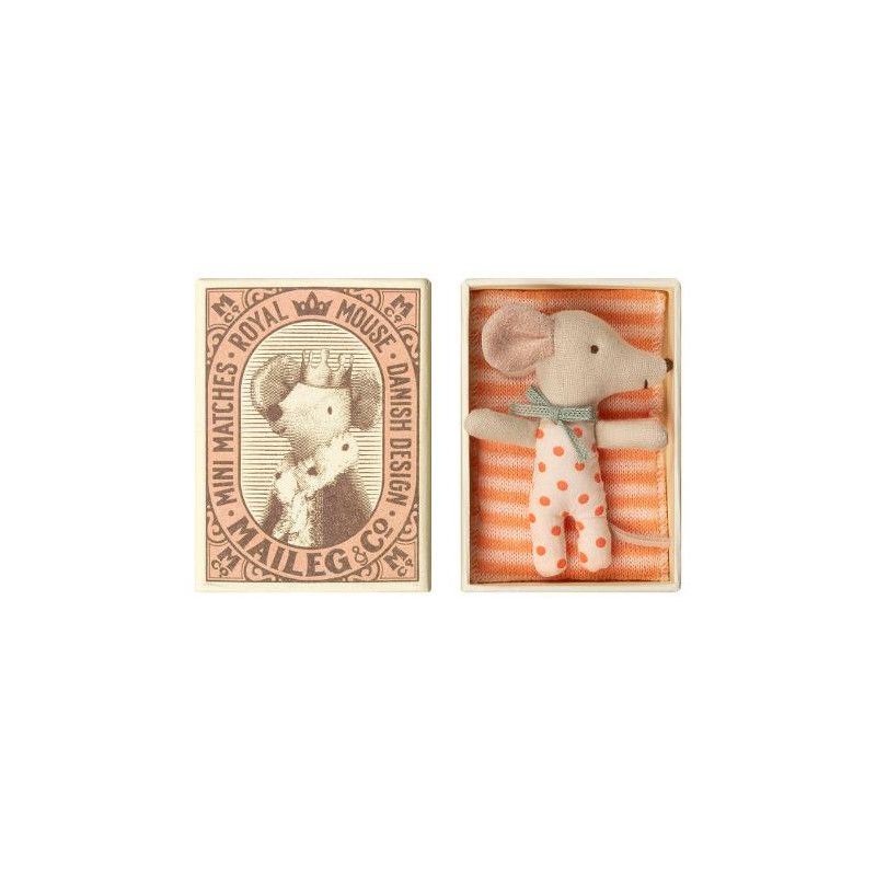 Baby Mousse sleepy/wakey in box Girl Maïleg Maileg Ikaipaka