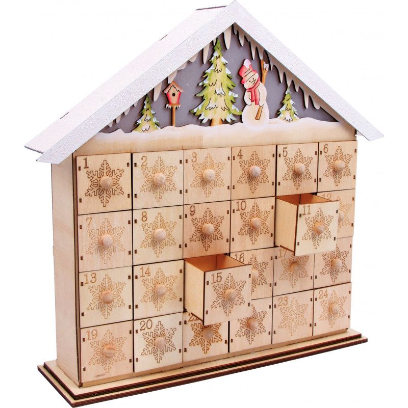 Calendrier de l'Avent Bonhomme de Neige Legler Ikaipaka jeux &