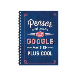Bloc-notes A6 "Penser c'est comme..." ART GRAFIK International