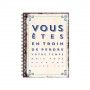Bloc-notes A6 "Vous êtes en train..." ART GRAFIK International