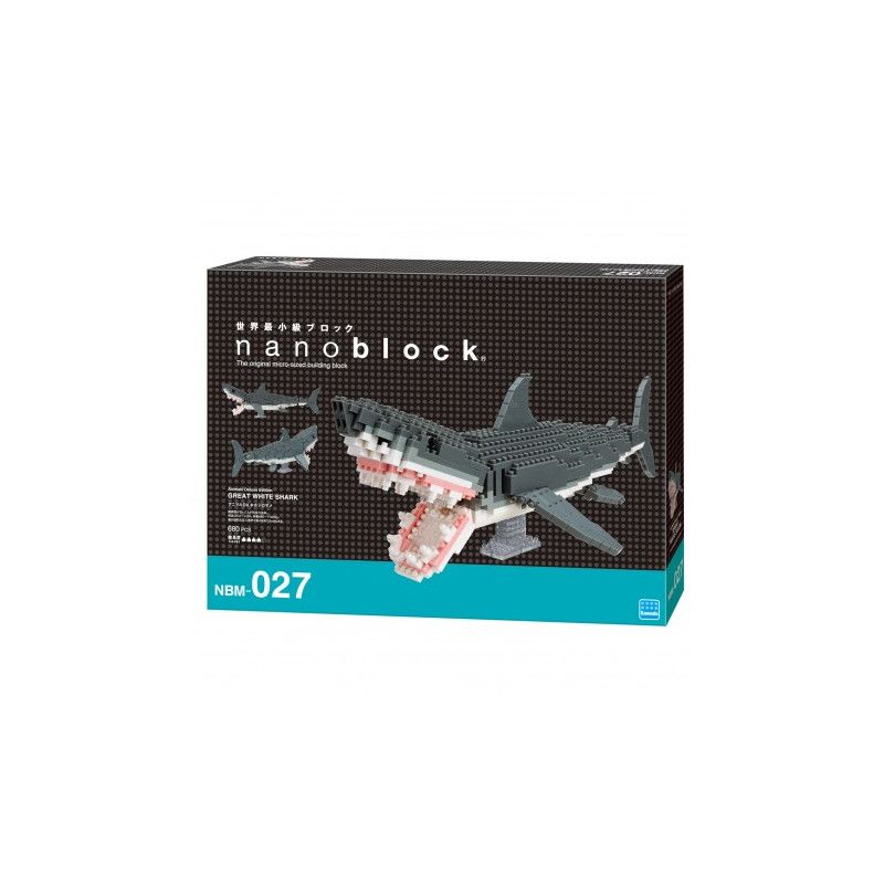 Nanoblock Grand Requin Blanc nanoblock Ikaipaka jeux & jouets