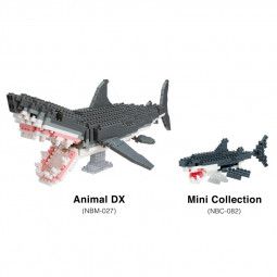 Nanoblock Grand Requin Blanc nanoblock Ikaipaka jeux & jouets