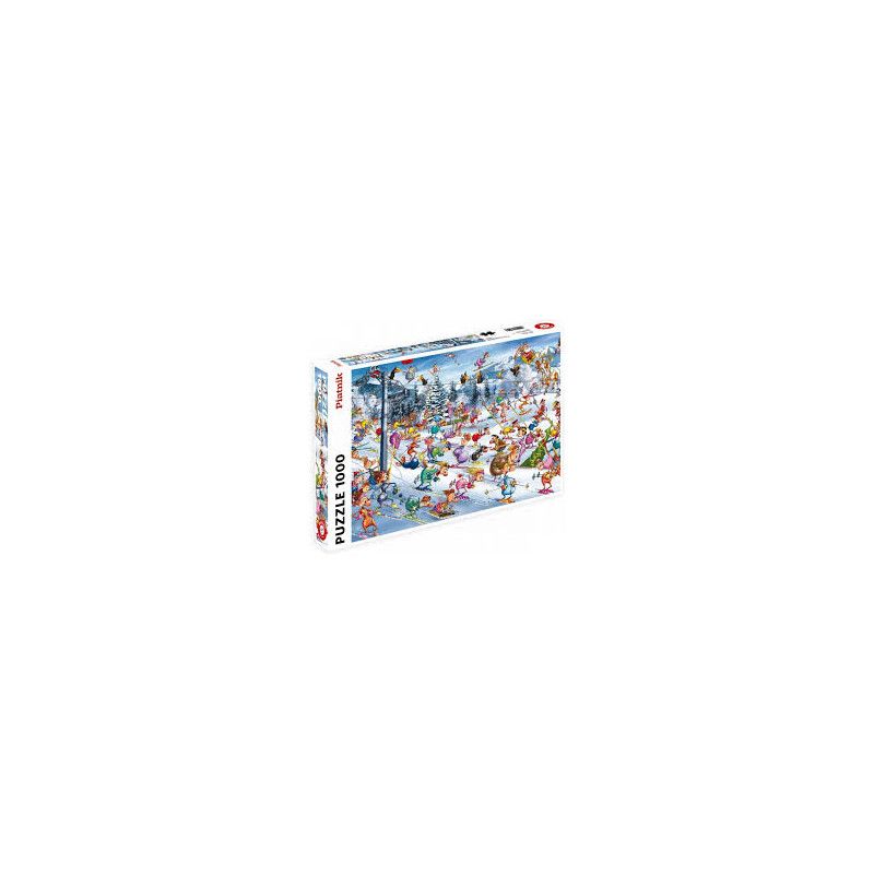 Puzzle 1000 Ruyer - Ski de Noel Piatnik Ikaipaka jeux & jouets
