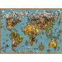 Puzzle 500 Mappemonde de Papillons Ravensburger Ikaipaka jeux &
