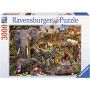 Puzzle 3000 Animaux du continent Africain Ravensburger Ikaipaka