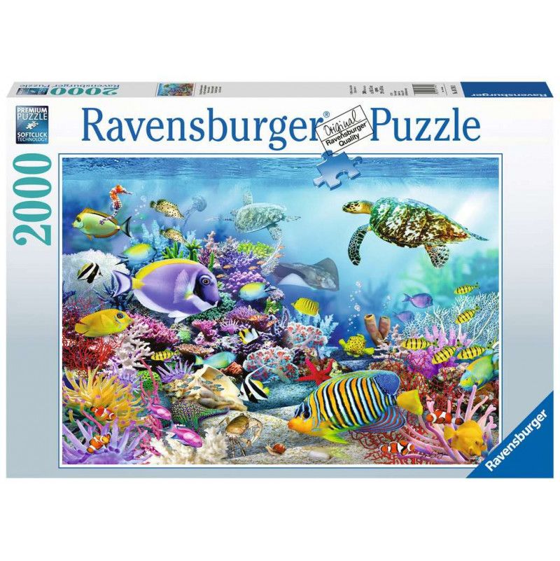 Puzzle 2000 Récif de Corail Majestueux Ravensburger Ikaipaka