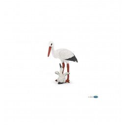 Cigogne et son bébé Papo - IkaIpaka Royan