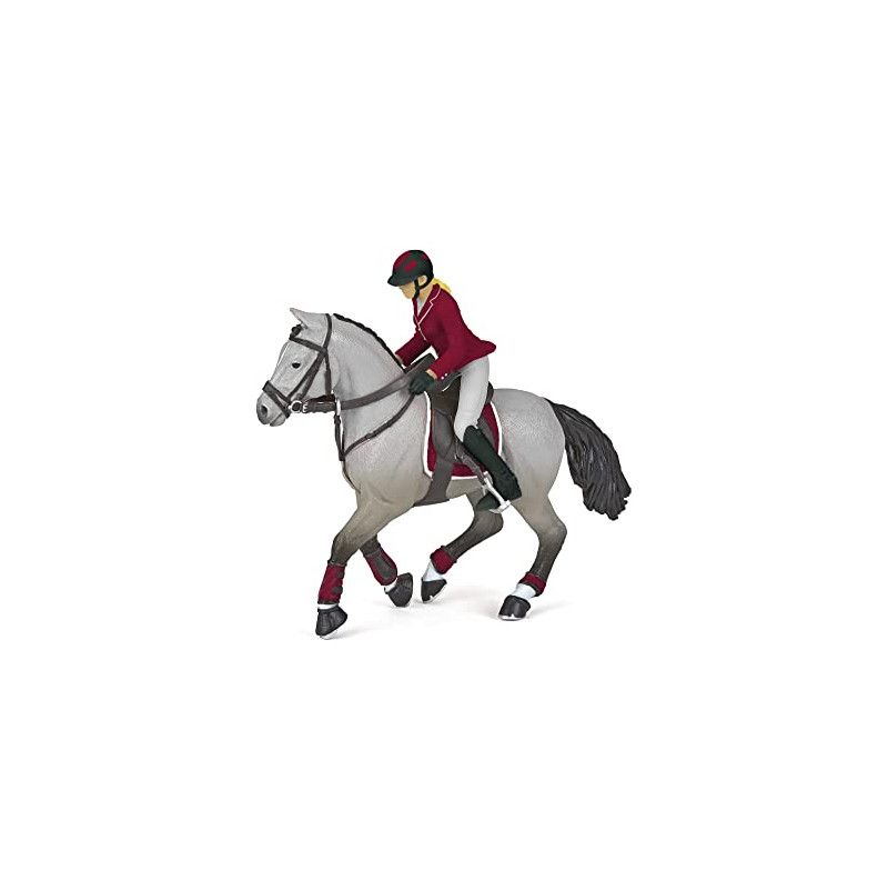 Cheval de concours et sa cavalière Papo Papo Ikaipaka jeux &