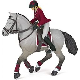 Cheval de concours et sa cavalière Papo Papo Ikaipaka jeux &