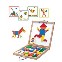 Tableau magnétique bois Geoforme Djeco Ikaipaka jeux & jouets