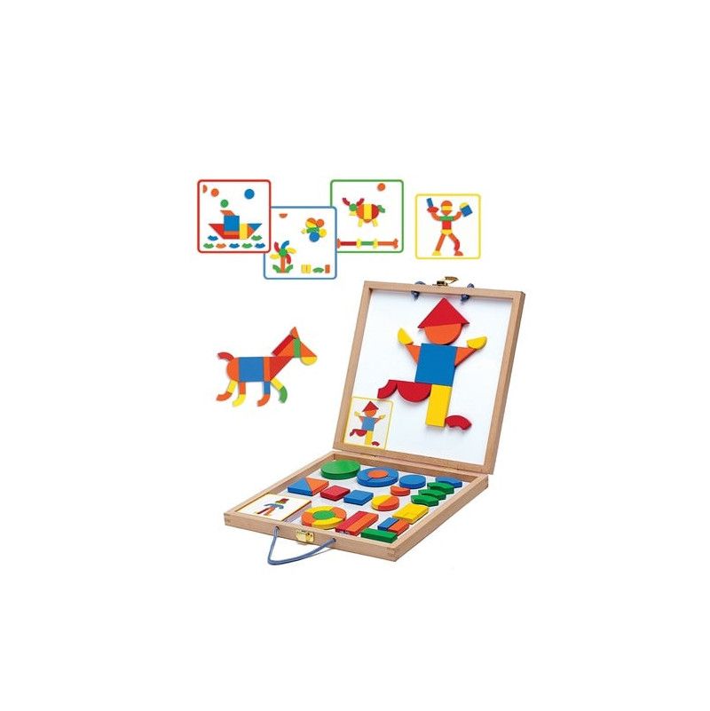 Tableau magnétique bois Geoforme Djeco Ikaipaka jeux & jouets