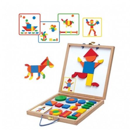 Tableau magnétique bois Geoforme Djeco Ikaipaka jeux & jouets