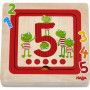 Puzzle en bois Amis des chiffres Haba Ikaipaka jeux & jouets