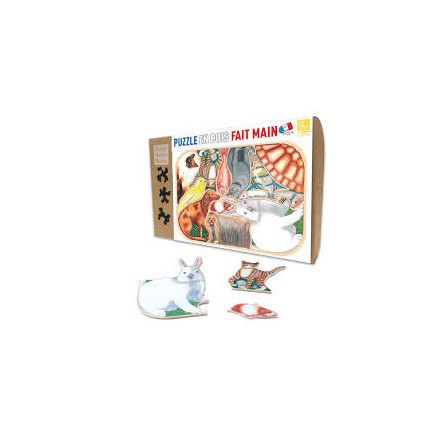 Puzzle Michèle Wilson Enfant 12 p Animaux familiers en folie
