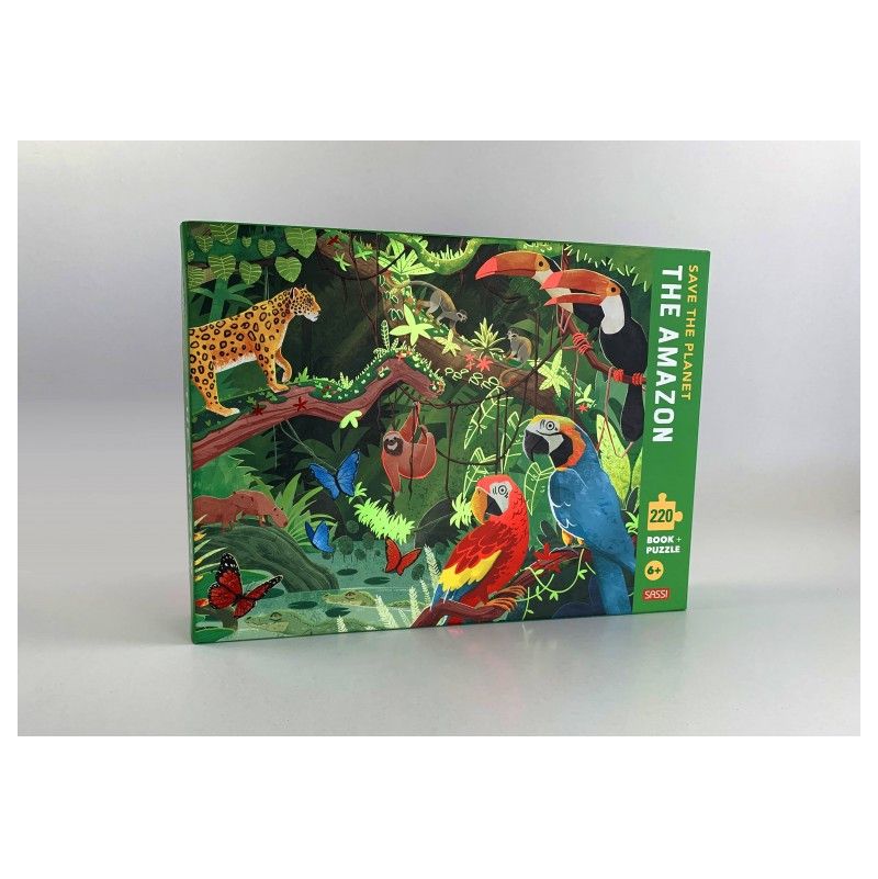 Puzzle + Livre L'Amazonie Sassi Ikaipaka jeux & jouets Royan