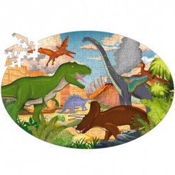 Puzzle + Livre Les Dinosaures Sassi Ikaipaka jeux & jouets Royan