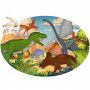 Puzzle + Livre Les Dinosaures Sassi Ikaipaka jeux & jouets Royan