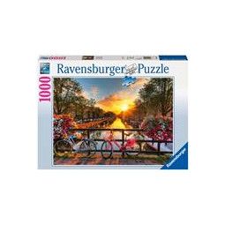 Puzzle -1000p: Vélos à Amsterdam RAVENSBURGER  Ikaipaka jeux &