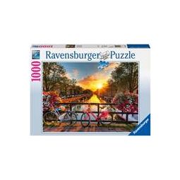 Puzzle -1000p: Vélos à Amsterdam RAVENSBURGER  Ikaipaka jeux &