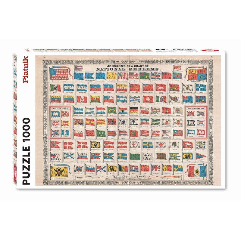 Puzzle 1000 Drapeaux Piatnik Ikaipaka jeux & jouets Royan