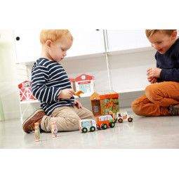 Boîte à jouets Maison 2 en 1 Scratch Ikaipaka jeux & jouets