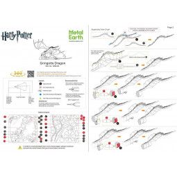 MetalEarth Harry Potter Gringott le Dragon Metal Earth Ikaipaka