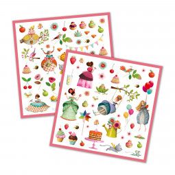 Stickers Le goûter des princesses Djeco Ikaipaka jeux & jouets