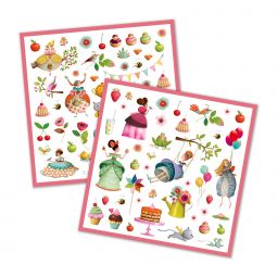 Stickers Le goûter des princesses Djeco Ikaipaka jeux & jouets