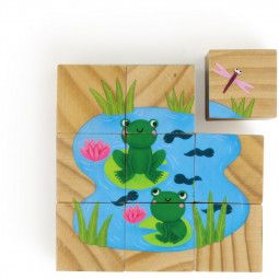 Jeu de cubes en bois Animaux Vilac VILAC Ikaipaka jeux & jouets