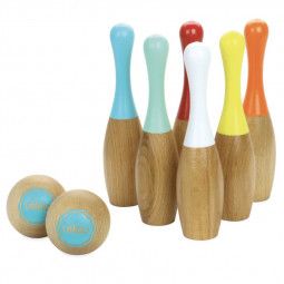 Jeu de quilles bicolores Vilac VILAC Ikaipaka jeux & jouets