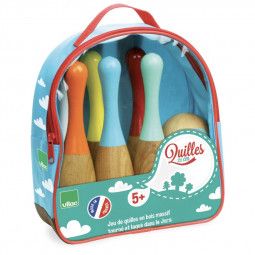 Jeu de quilles bicolores Vilac VILAC Ikaipaka jeux & jouets