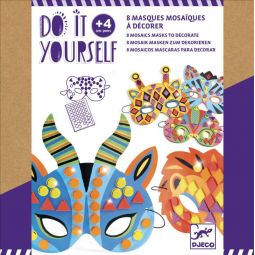 DIY 8 masques mosaïques à décorer Djeco Ikaipaka jeux & jouets