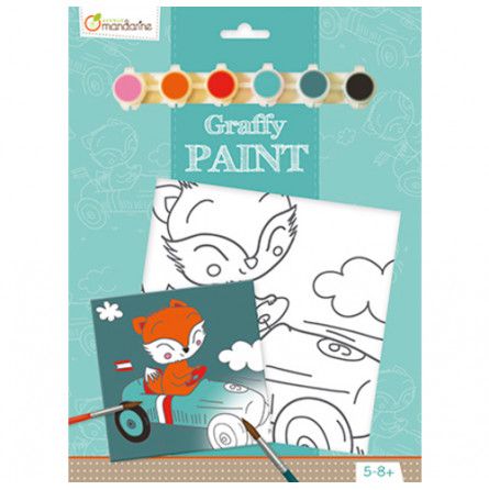 Graffy Paint Renard Avenue Mandarine Ikaipaka jeux & jouets